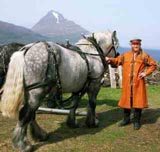 Mann og hest