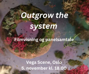 Informasjonsplakat om arrangement på Vega Scene