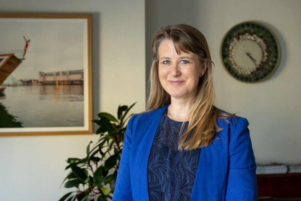 Bilde av ny banksjef i Cultura Sparebank, Karoline Bakka Hjertø.